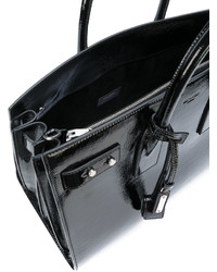 schwarze Shopper Tasche aus Leder von Saint Laurent