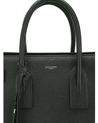 schwarze Shopper Tasche aus Leder von Saint Laurent