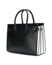 schwarze Shopper Tasche aus Leder von Saint Laurent