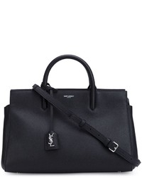 schwarze Shopper Tasche aus Leder von Saint Laurent