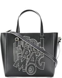 schwarze Shopper Tasche aus Leder von Salvatore Ferragamo