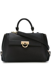 schwarze Shopper Tasche aus Leder von Salvatore Ferragamo