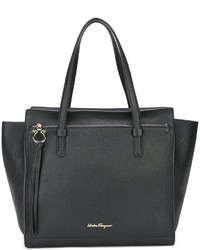 schwarze Shopper Tasche aus Leder von Salvatore Ferragamo