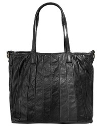 schwarze Shopper Tasche aus Leder von SAMANTHA LOOK