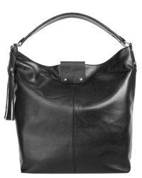 schwarze Shopper Tasche aus Leder von SAMANTHA LOOK