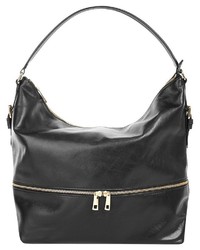 schwarze Shopper Tasche aus Leder von SAMANTHA LOOK