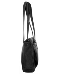 schwarze Shopper Tasche aus Leder von Sansibar