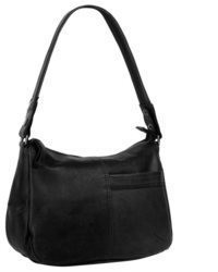 schwarze Shopper Tasche aus Leder von Sansibar