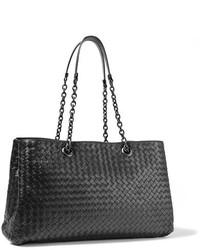 schwarze Shopper Tasche aus Leder von Bottega Veneta