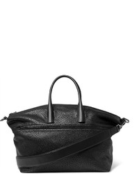 schwarze Shopper Tasche aus Leder
