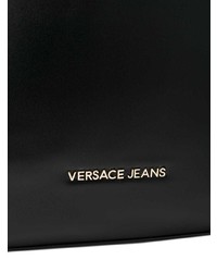 schwarze Shopper Tasche aus Leder von Versace Jeans