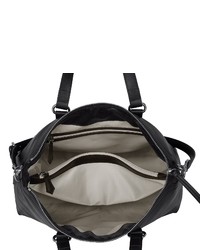 schwarze Shopper Tasche aus Leder von SILVIO TOSSI