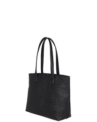 schwarze Shopper Tasche aus Leder von SILVIO TOSSI