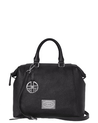 schwarze Shopper Tasche aus Leder von SILVIO TOSSI