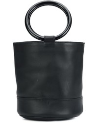 schwarze Shopper Tasche aus Leder von Simon Miller