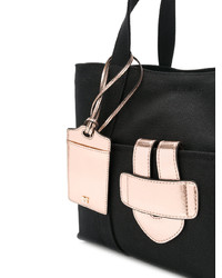 schwarze Shopper Tasche aus Leder von Tila March