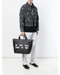schwarze Shopper Tasche aus Leder von Misbhv