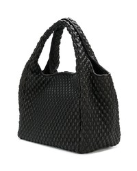 schwarze Shopper Tasche aus Leder von Tissa Fontaneda