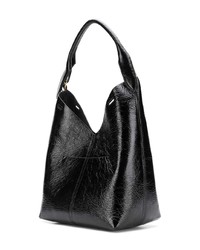 schwarze Shopper Tasche aus Leder von Anya Hindmarch