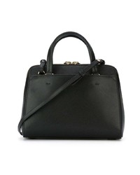 schwarze Shopper Tasche aus Leder von Emporio Armani