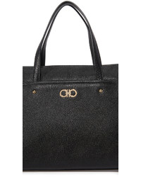 schwarze Shopper Tasche aus Leder von Salvatore Ferragamo