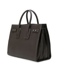 schwarze Shopper Tasche aus Leder von Saint Laurent