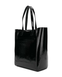 schwarze Shopper Tasche aus Leder von Anya Hindmarch