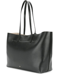 schwarze Shopper Tasche aus Leder von Anya Hindmarch