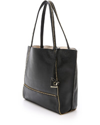 schwarze Shopper Tasche aus Leder von Botkier