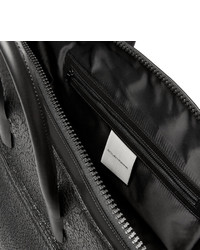 schwarze Shopper Tasche aus Leder