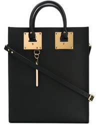 schwarze Shopper Tasche aus Leder von Sophie Hulme