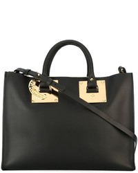 schwarze Shopper Tasche aus Leder von Sophie Hulme