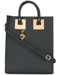 schwarze Shopper Tasche aus Leder von Sophie Hulme