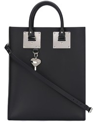schwarze Shopper Tasche aus Leder von Sophie Hulme