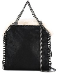 schwarze Shopper Tasche aus Leder von Stella McCartney