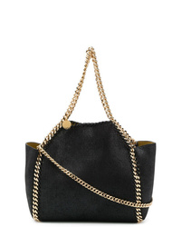 schwarze Shopper Tasche aus Leder von Stella McCartney