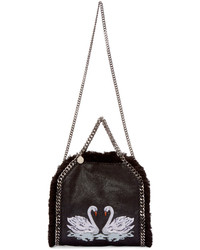 schwarze Shopper Tasche aus Leder von Stella McCartney