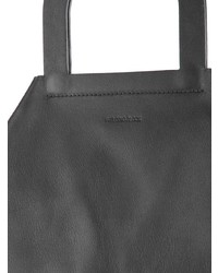 schwarze Shopper Tasche aus Leder von Building Block