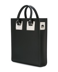 schwarze Shopper Tasche aus Leder von Sophie Hulme