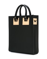 schwarze Shopper Tasche aus Leder von Sophie Hulme