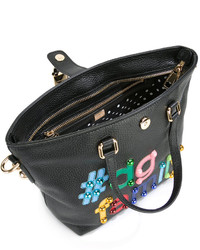 schwarze Shopper Tasche aus Leder von Dolce & Gabbana