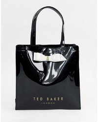 schwarze Shopper Tasche aus Leder von Ted Baker