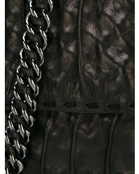 schwarze Shopper Tasche aus Leder von Ermanno Scervino