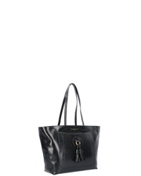 schwarze Shopper Tasche aus Leder von The Bridge