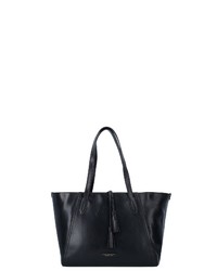 schwarze Shopper Tasche aus Leder von The Bridge