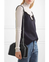 schwarze Shopper Tasche aus Leder von Stella McCartney