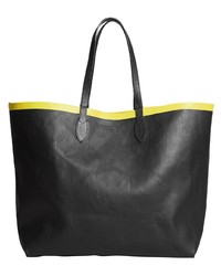 schwarze Shopper Tasche aus Leder von Burberry