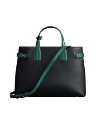 schwarze Shopper Tasche aus Leder von Burberry