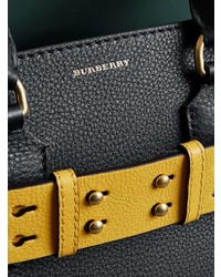 schwarze Shopper Tasche aus Leder von Burberry