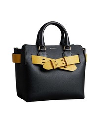 schwarze Shopper Tasche aus Leder von Burberry